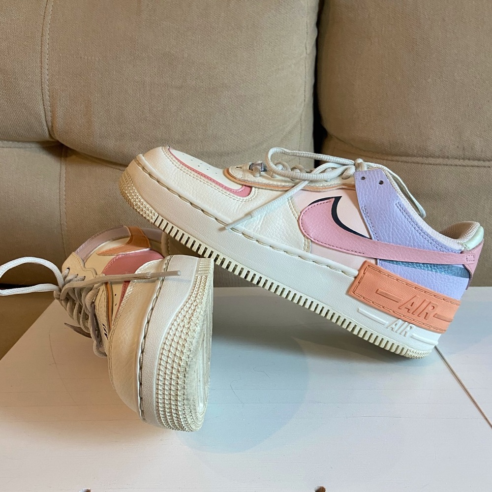 Women’s Nike Air Force 1 Shadow - Orange Chalk Pink Glaze. Size 9.5.
